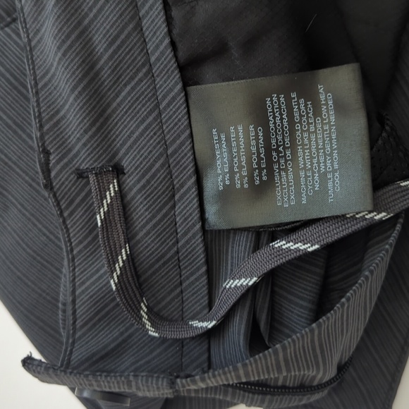 Hang Ten Hybrid 11 inch Flat Front Shorts Swimwear Grey Black size 32 NICE - Picture 6 of 11